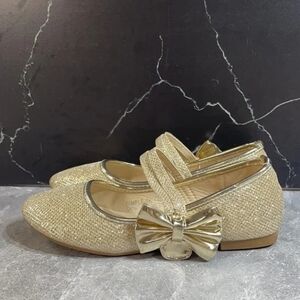 Bella Marie Dimple-5k Flat Champagne Mesh Size 2Y